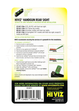 HIVIZ Litewave Fiber Optic Kimme für CZ 75 und CZ P01