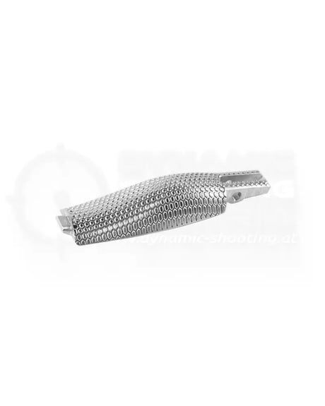 LOK Grips Aluminium Backstrap in Silber für Walther PDP Full Size mit hexagonaler Wabenstruktur aus CNC-gefrästem 6061 Aluminium