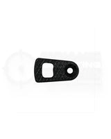 LOK Grips G10 Oversized Magazinauswurfknopf für CZ Shadow 2 in Schwarz – Einzelansicht unmontiert auf weißem Hintergrund mit sichtbarer G10-Textur