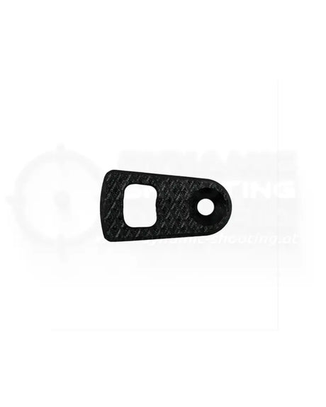 LOK Grips G10 Oversized Magazinauswurfknopf für CZ Shadow 2 in Schwarz – Einzelansicht unmontiert auf weißem Hintergrund mit sichtbarer G10-Textur