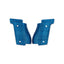 LOK Grips GridLOK Palm Swell Griffschalen aus Aluminium für Walther PDP Steel Frame Full Size in Blau – CNC-gefräste Oberfläche mit GridLOK Muster