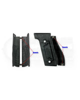 LOK Grips GridLOK Griffschalen für Walther PDP Steel Frame – Innenansicht mit Passstiften (Dowels) und Checkered-Textur Detail