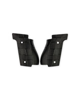 LOK Grips GridLOK Palm Swell Griffschalen aus Aluminium für Walther PDP Steel Frame Full Size in Schwarz – Paar mit aggressiver Kreuzschraffur-Textur