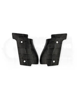 LOK Grips GridLOK Palm Swell Griffschalen aus Aluminium für Walther PDP Steel Frame Full Size in Schwarz – Paar mit aggressiver Kreuzschraffur-Textur