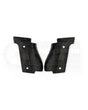 LOK Grips GridLOK Palm Swell Griffschalen aus Aluminium für Walther PDP Steel Frame Full Size in Schwarz – Paar mit aggressiver Kreuzschraffur-Textur