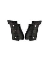 LOK Grips GridLOK Thin Griffschalen aus Aluminium für Walther PDP Steel Frame Full Size in Schwarz – Paar mit aggressiver Kreuzschraffur-Textur