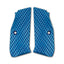 LOK Grips JAWS Palm Swell Griffschalen aus Aluminium für CZ Shadow 2 und SP-01 in Blau – aggressives JAWS Muster, IPSC zugelassen