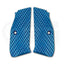 LOK Grips JAWS Palm Swell Griffschalen aus Aluminium für CZ Shadow 2 und SP-01 in Blau – aggressives JAWS Muster, IPSC zugelassen