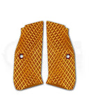 LOK Grips JAWS Palm Swell Griffschalen aus Aluminium für CZ Shadow 2 und SP-01 in Orange – CNC-gefrästes Aluminium mit JAWS Zahnung