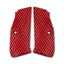 LOK Grips JAWS Palm Swell Griffschalen aus Aluminium für CZ Shadow 2 und SP-01 in Rot – CNC-gefräste JAWS Textur, eloxiert