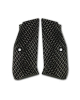LOK Grips JAWS Palm Swell Griffschalen aus Aluminium für CZ Shadow 2 und SP-01 in Schwarz – Paar mit extrem aggressiver Pyramiden-Zahnung