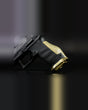 Walther PDP Compact mit LOK Grips Messing Magazintrichter, Messing Backstrap und Messing Base Pad in Raw Brass montiert