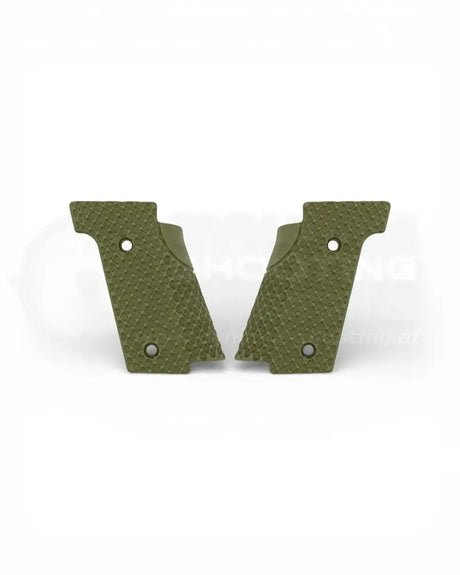 LOK Grips Standard Grips Bogies Walther PDP Steel Frame in OD Green