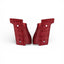LOK Grips GridLOK Griffschalen passend für Walther PDP Steel Frame (Standard) in Rot