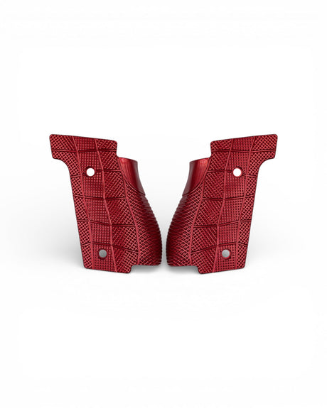 LOK Grips GridLOK Griffschalen passend für Walther PDP Steel Frame (Standard) in Rot