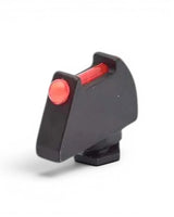 LPA Korn Fiber Optic Visier mit Fiberglas Einsätzen in Rot für Glock Pistolen