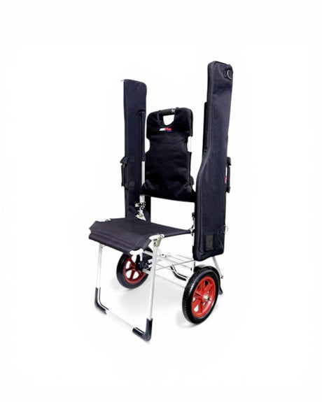 DAA StageRunner Cart mit zwei PCC Rifle Bags montiert
