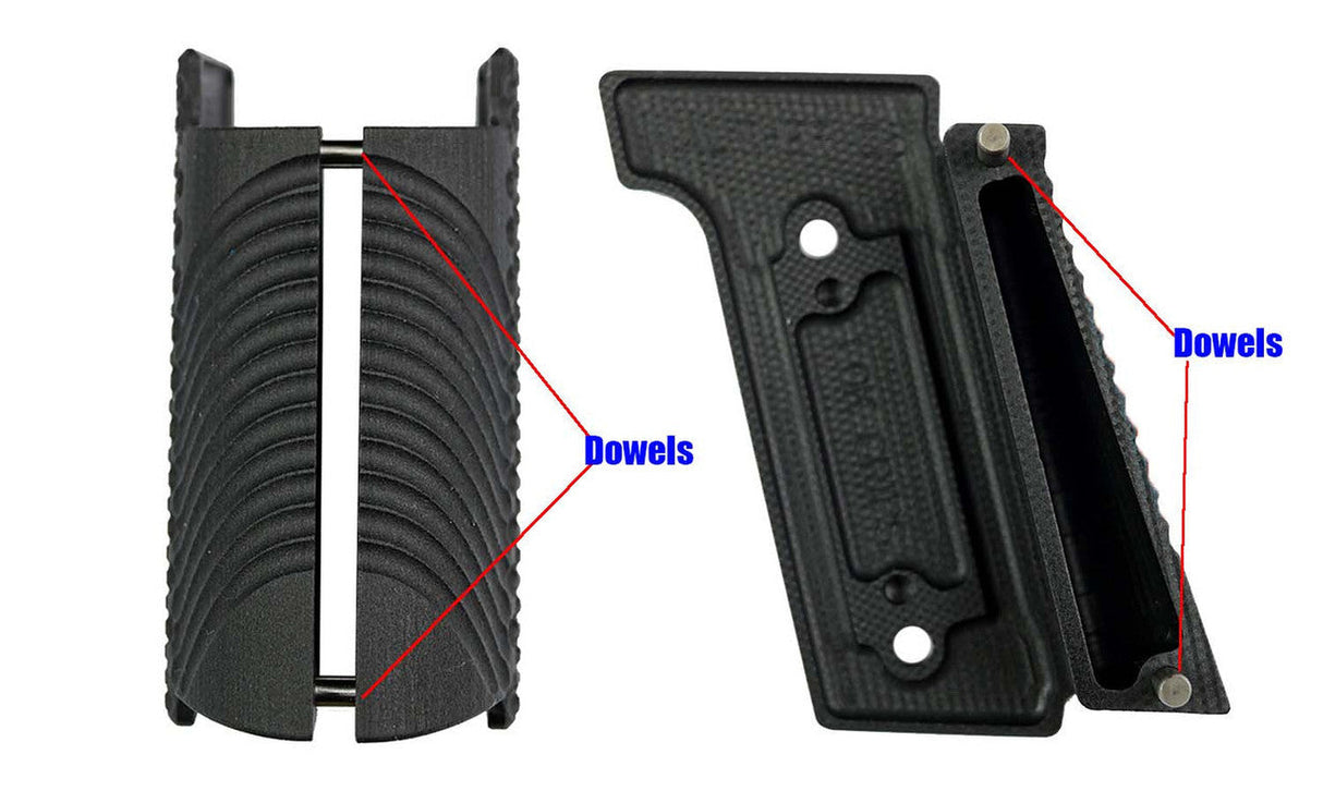 Walther PDP Steel Frame LOK Grips Bogie Groeßenvergleich