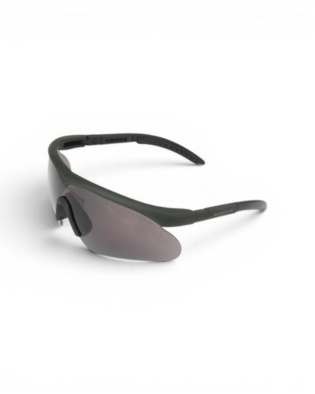 Schutzbrille Swiss Eye Raptor Schiessbrille mit olivem Rahmen und schwarzen Glaesern