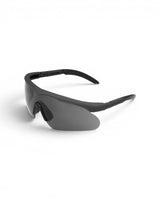 Schutzbrille Swiss Eye Raptor Schiessbrille mit schwarzem Rahmen und schwarzen Glaesern