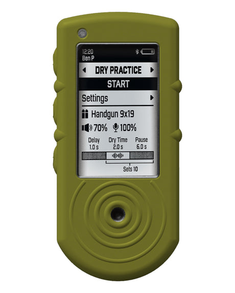 Silikonhülle Case aus Silikon für den SG Timer Go 2 von Shooters Global in Oliv