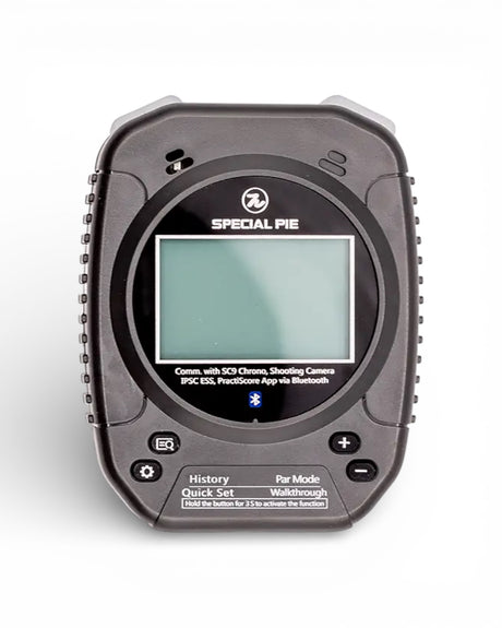 IPSC Shot Timer Special Pie Gen 2 (M1A2+) Frontansicht Farbe Schwarz