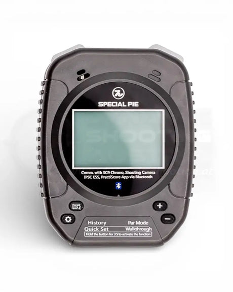 IPSC Shot Timer Special Pie Gen 2 (M1A2+) Frontansicht Farbe Schwarz