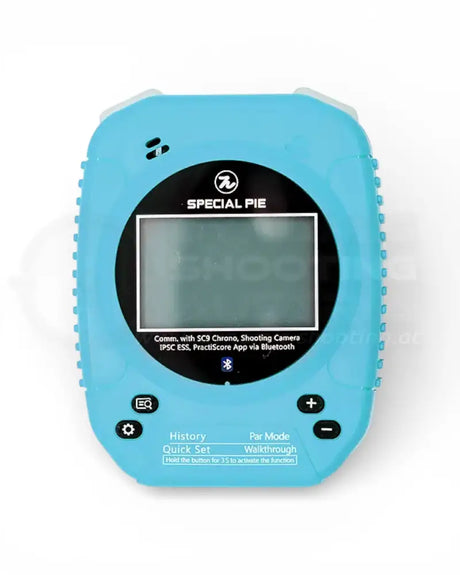 IPSC Shot Timer Special Pie Gen 2 (M1A2+) Frontansicht Farbe Blau