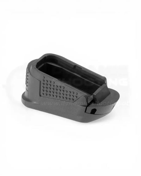 Strike Industries Magazinverlängerung SI-EMP-G26-GEN4&5 für Glock 26 Gen 4 / 5 – Seitenansicht, Schwarz, +2 Schuss Kapazitätserweiterung