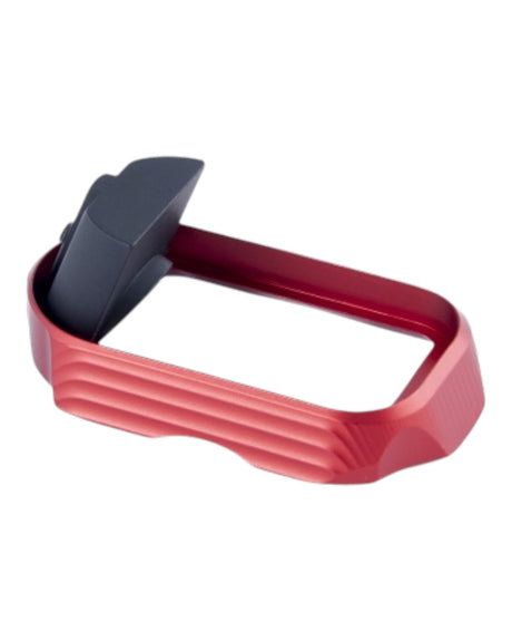 Toni System Tactical Magwell Magazintrichter für Glock Pistolen der Generation 4 wie Glock 17, Glock 34, Glock 19 und ähnliche in der Farbe Rot