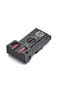 Verstellbare Kimme Visierung für CZ 75 Tactical Sports und CZ TS2 mit Fiberglas Fiber Optic Rod Einsatz