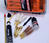 Double-Alpha Academy Pistol Bore Kit, Inhalt mit Laufbürsten, Wischern und Putzstock