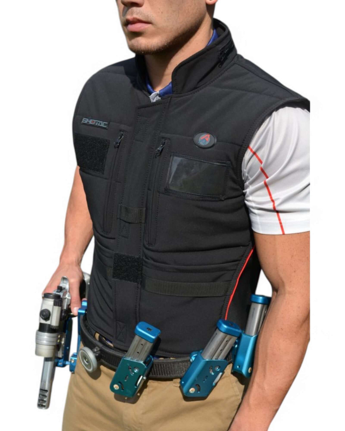 DAA Shotac Shooting Vest, Nahaufnahme der Vorderseite