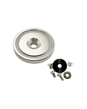 DAA Universal Magnet Kit für Magazinhalter – kompletter Lieferumfang mit 48mm Topfmagnet, Schrauben und Scheiben