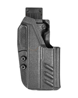 DARKDEER IPSC Holster für Glock mit Toni System Frame Weight und 3D Daumenauflage - Frontansicht mit GHOST Thunder Montage