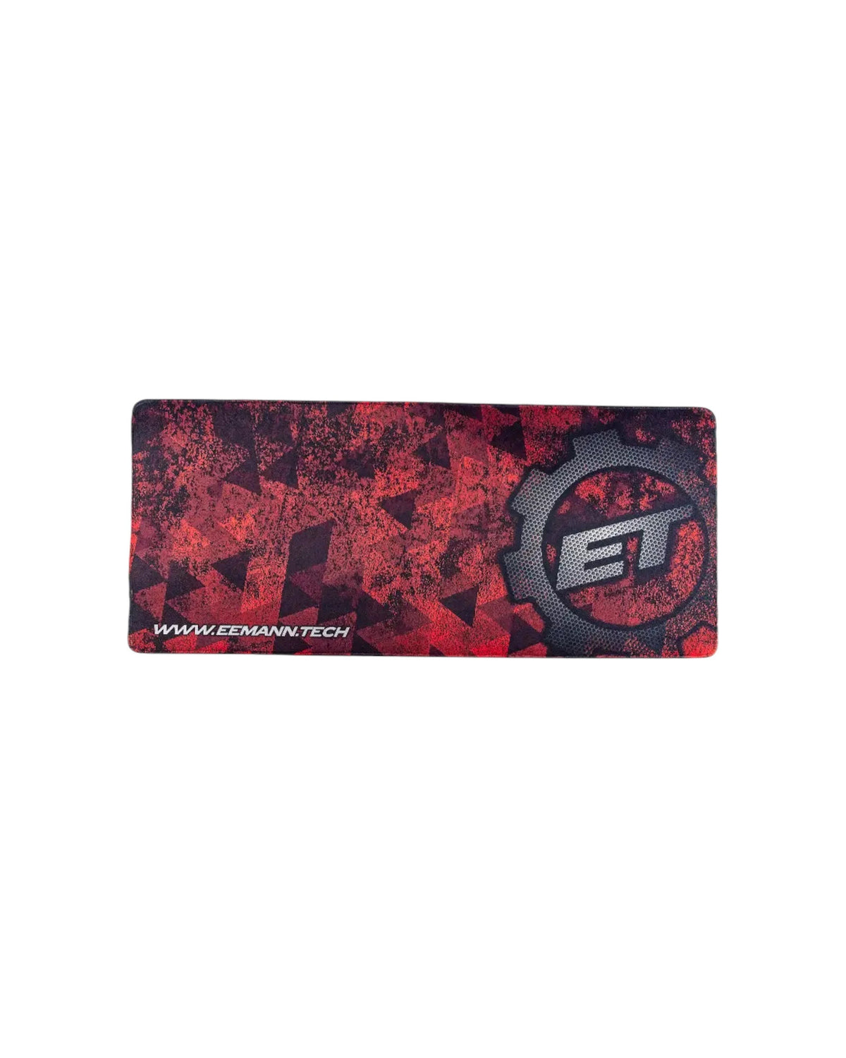 DED Custom Reinigungsmatte im Eemann Tech Design, 90 × 40 cm, Draufsicht