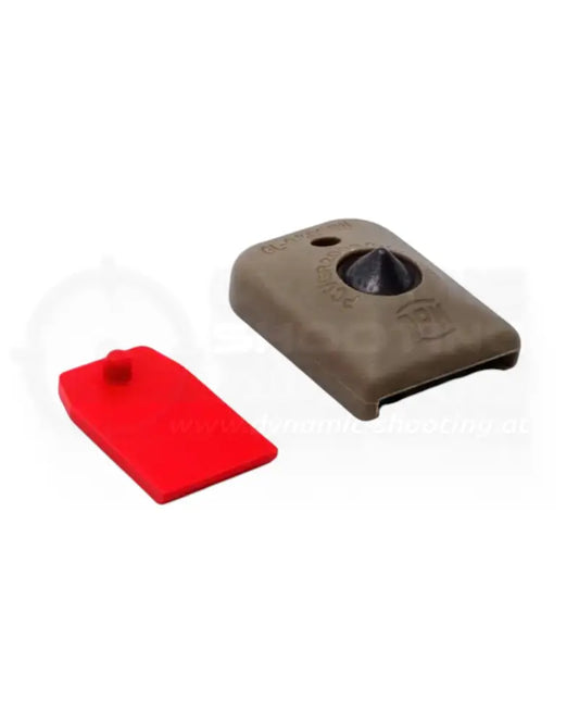 DPM magazine base with glass breaker for Glock magazines