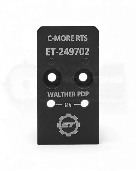 Red Dot Adapterplatte für die Walther PDP von Eemann Tech passend für das Rotpunktvisier C-More RTS