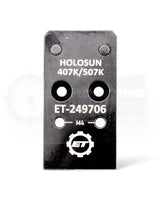 Red Dot Adapterplatte für die Walther PDP von Eemann Tech passend für das Rotpunktvisier Holosun 407K und 507K