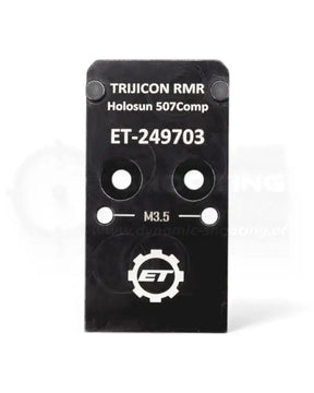 Red Dot Adapterplatte für die Walther PDP von Eemann Tech passend für das Trijicon RMR und Holosun 507 Competition