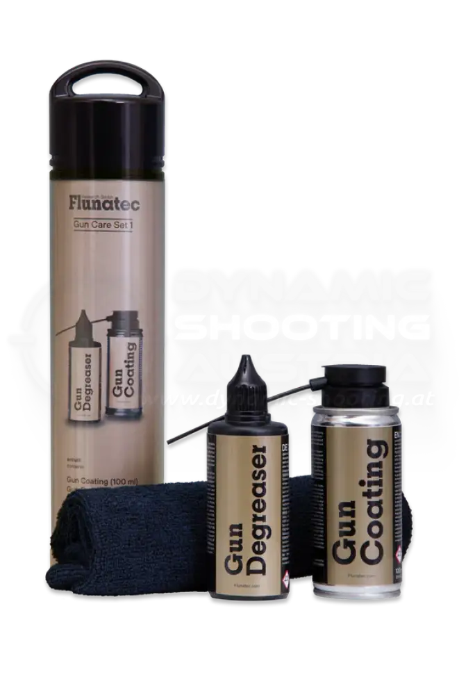 Fluna Tec Waffenreinigungsset mit Öl, Reninigungsmittel und Rienigungstuch