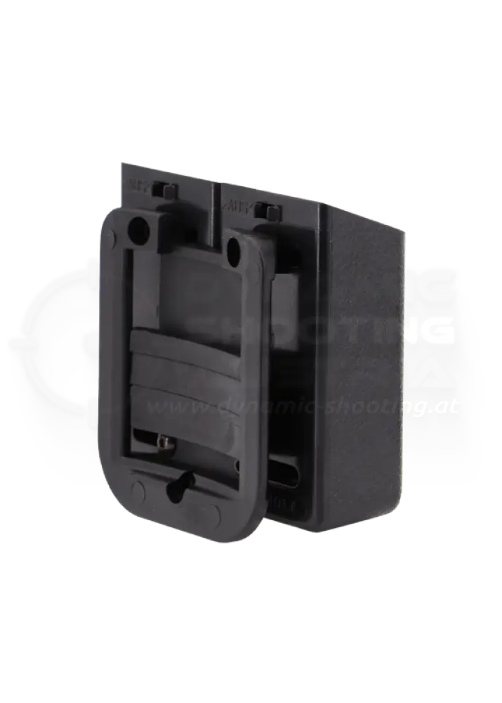 Doppel Magazintasche für zwei Magazine von der Firma GHOST Holster Rückansicht der Gürtelmontage