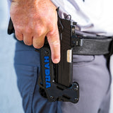 GHOST Hydra Gen2 holster worn on the belt in use