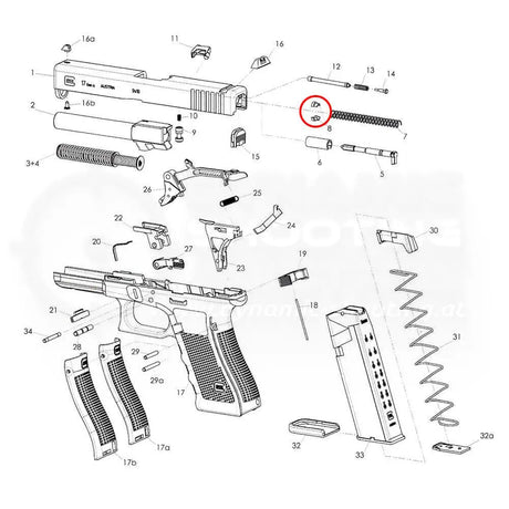 Glock spring plate