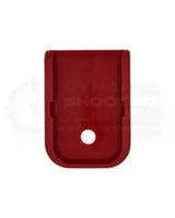 Originaler flacher Glock Kunststoff Magazinboden in Rot