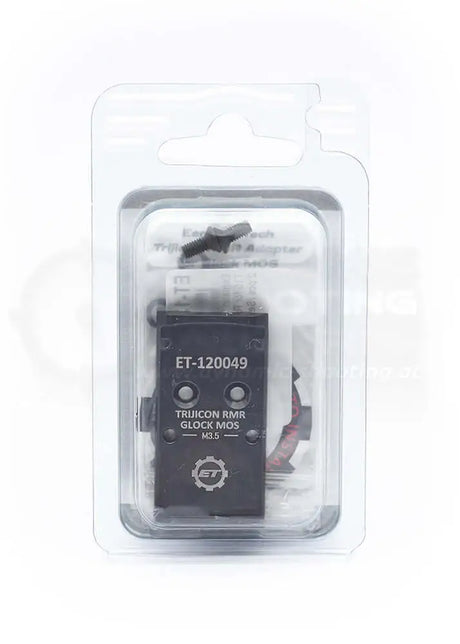 Glock MOS Adapterplatte für das Trijicon RMR in der Eemann Tech Verpackung Rückseite