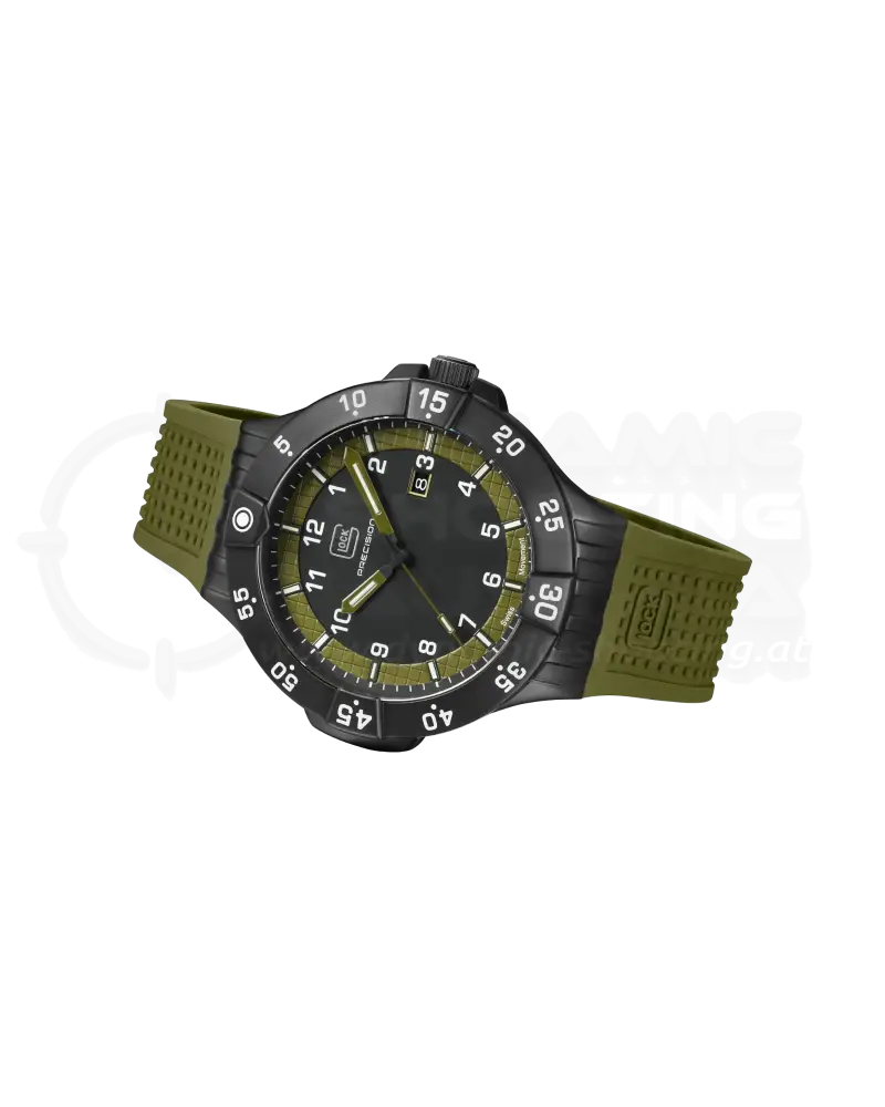 GLOCK sat GW-15-4-22, VOJNO ZELENA - Tritij (43mm)