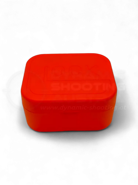 Original Glock Uhr Global mit orangem und schwarzem Mesh Band im orangen Glock Case