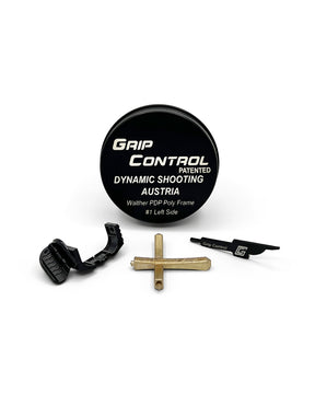 Grip Control Daumenauflage für Walther PDP und PPQ und Q4 und Q5 in Schwarz - Rechtshand-Ausführung