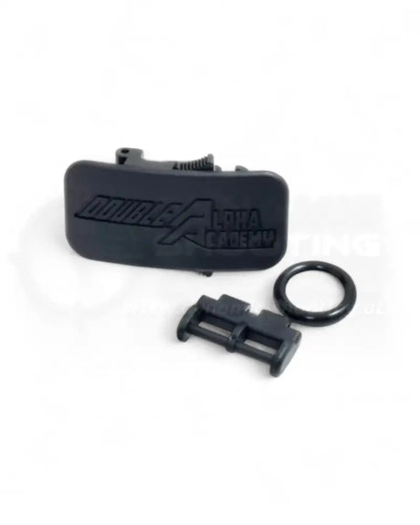 Original Gürtelschnalle mit O-Ring Gummiband für den IPSC Gliedergürtel Lynx von Double Alpha 